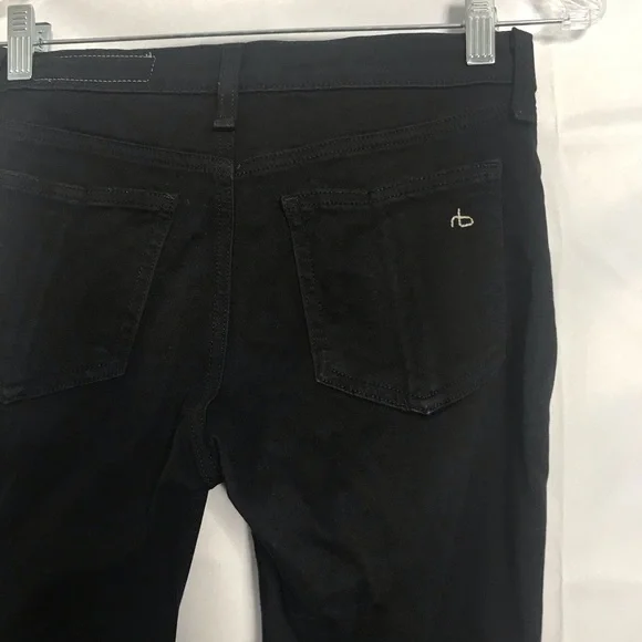 Rag & Bone Mid Rise "Black Plush" Leggings Jeans Size 25!! - Picture 9 of 11